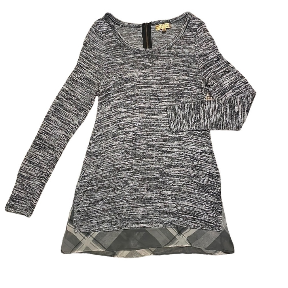 PRINCESS Vera Wang Gray Long‎ Sleeve Top Size Small